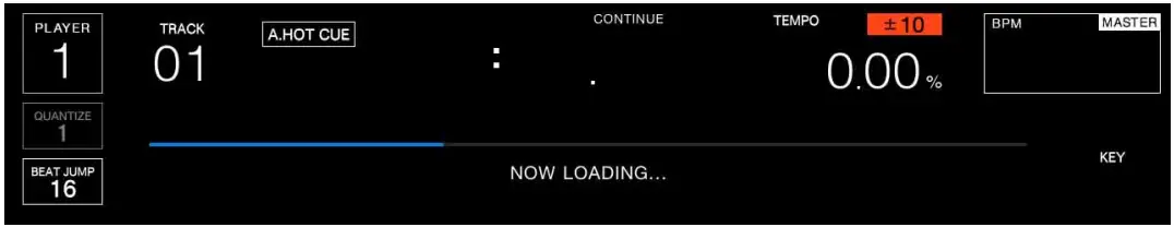 Pioneer DJ CDJ 3000 Rekordbox CloudDirectPlay - download progress