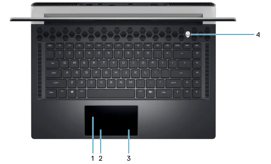 Alienware x15 R2 Slim Gaming Laptop - Top