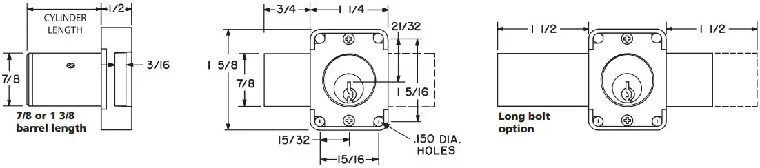 OLYMPUS-LOCK-500B-Deadbolt-Cabine-Door-Lock-FIG-1