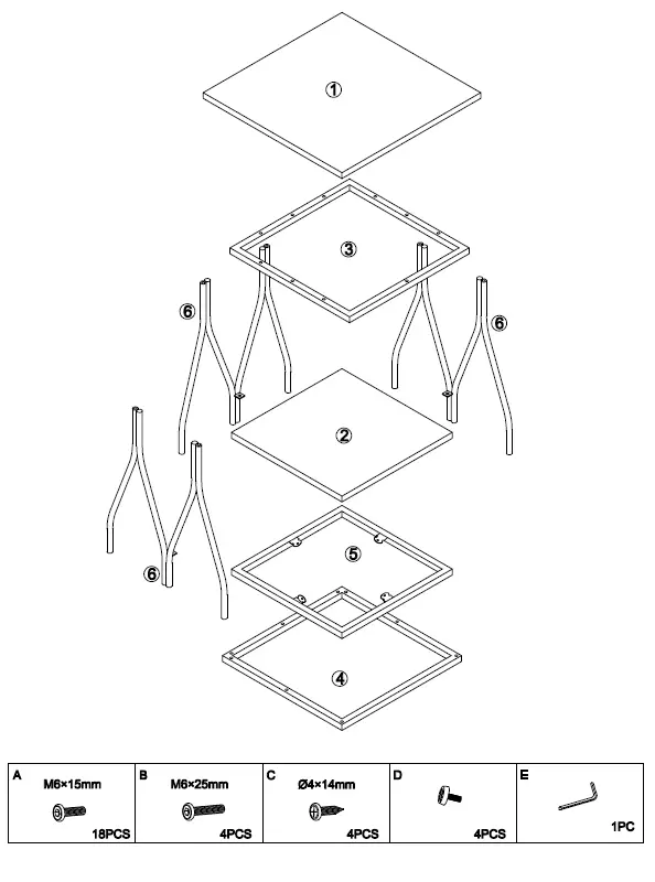 Tribesigns TJHD-QP-1613X2 Gold Short Square White Faux Marble Veneer Wood End Table FIG (1)