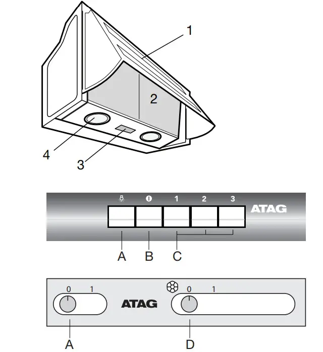 ATAG WI60211BC, WI60211CM Cooker Hood - Figure 1