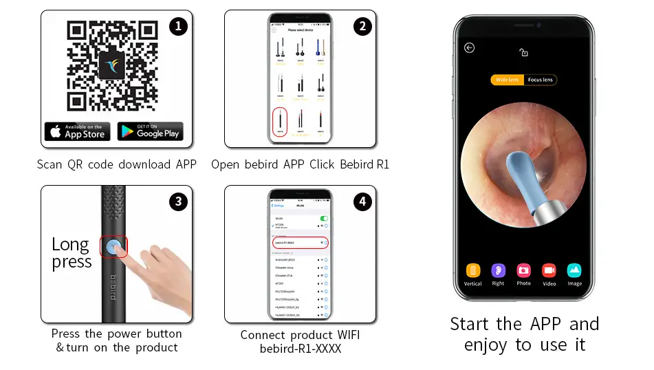 BEBIRD-R1-Ear-Wax-Removal Tool-Bebird-Ear-Wax-Removal-Ear-Camera-Fig-5