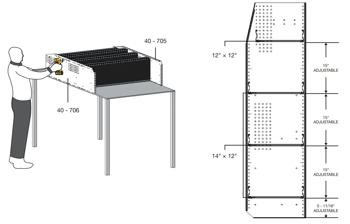 RANGER DESIGN N5-RA12-4 Shelving Unit - Figure 5