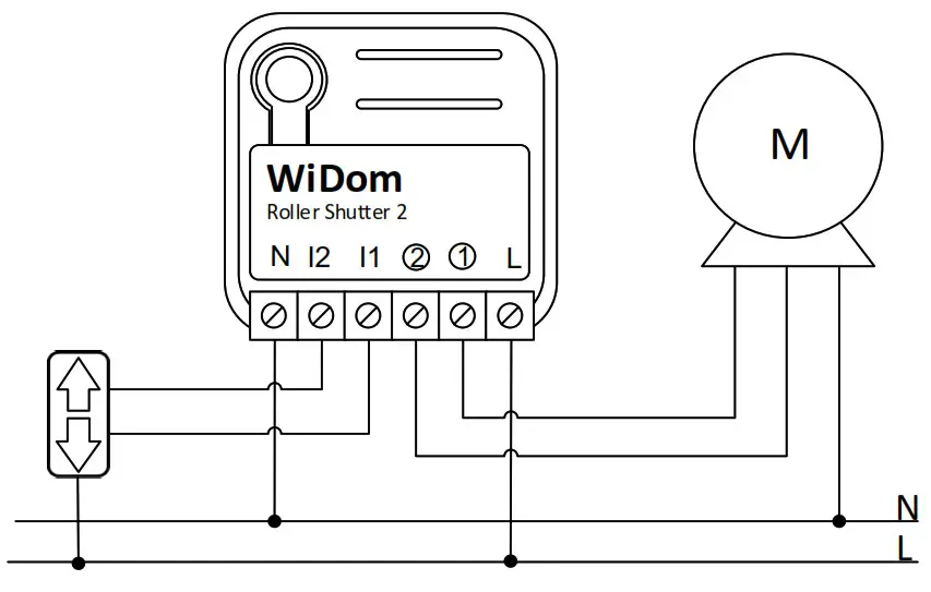 wiDom Smart Roller Shutter V2 - diagram