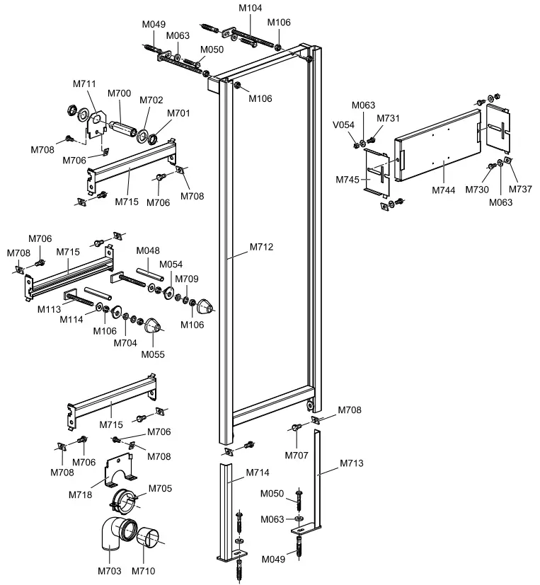 AlcaPLAST A107 Mounting Frame fig 2