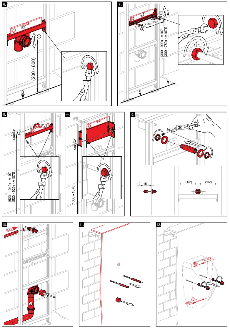 AlcaPLAST A107 Mounting Frame fig 3
