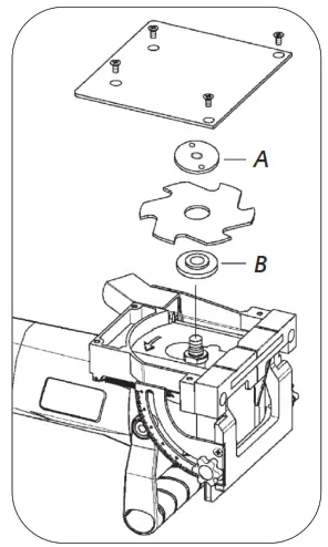 sip 07904 Biscuit Jointer - ADJUSTING THE PLUNGE DEPTH