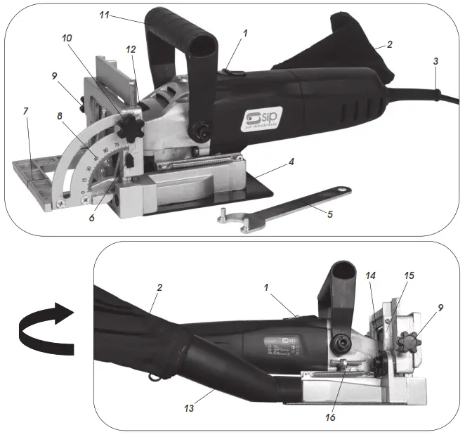 sip 07904 Biscuit Jointer - GETTING TO KNOW YOUR BISCUIT JOINTER