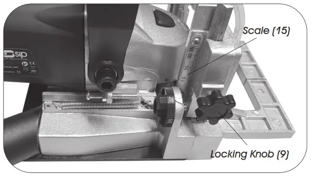 sip 07904 Biscuit Jointer - height scale