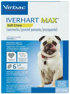 Virbac IVERHART MAX CHEW (ivermectin/pyrantel pamoate/praziquantel)