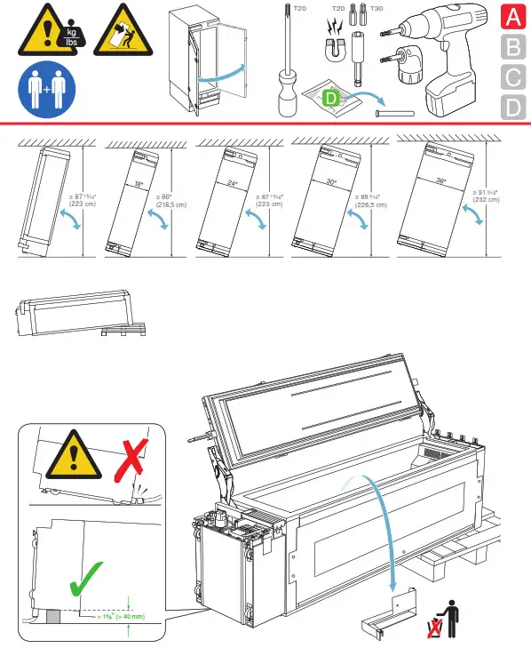 GAGGENAU RF461705 24 Inch Panel Ready Built In Smart All Freezer - FIG13