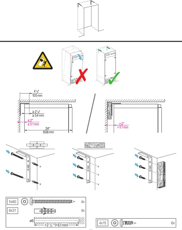 GAGGENAU RF461705 24 Inch Panel Ready Built In Smart All Freezer - FIG58