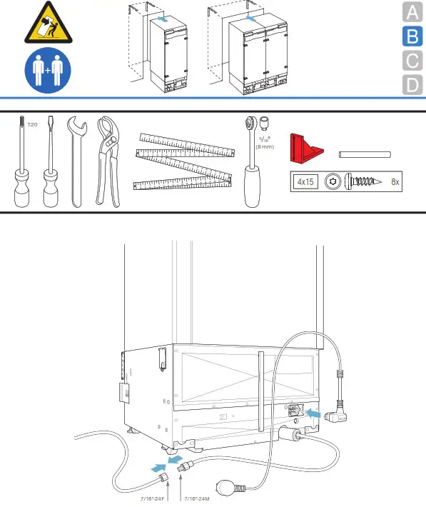 GAGGENAU RF461705 24 Inch Panel Ready Built In Smart All Freezer - FIG60