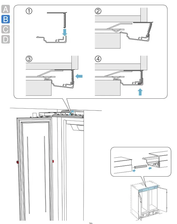 GAGGENAU RF461705 24 Inch Panel Ready Built In Smart All Freezer - FIG67