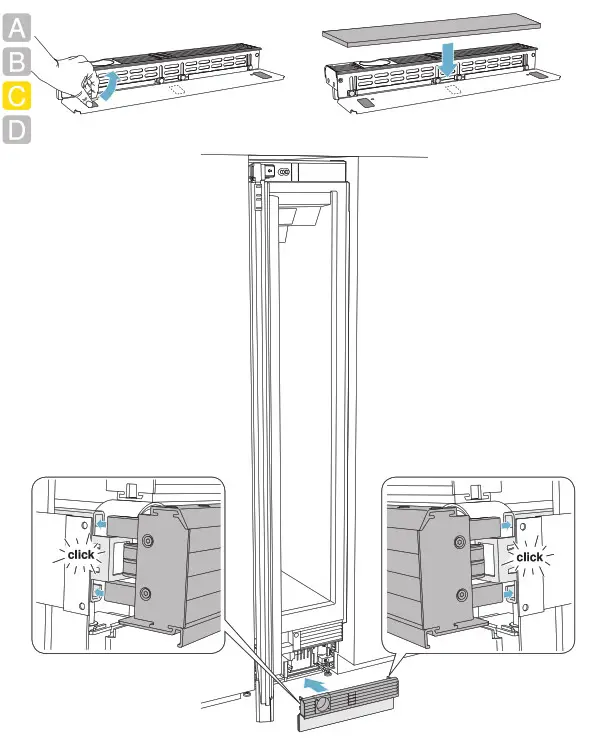 GAGGENAU RF461705 24 Inch Panel Ready Built In Smart All Freezer - FIG74