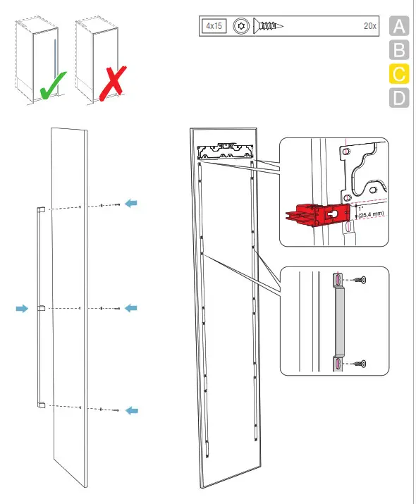 GAGGENAU RF461705 24 Inch Panel Ready Built In Smart All Freezer - FIG77