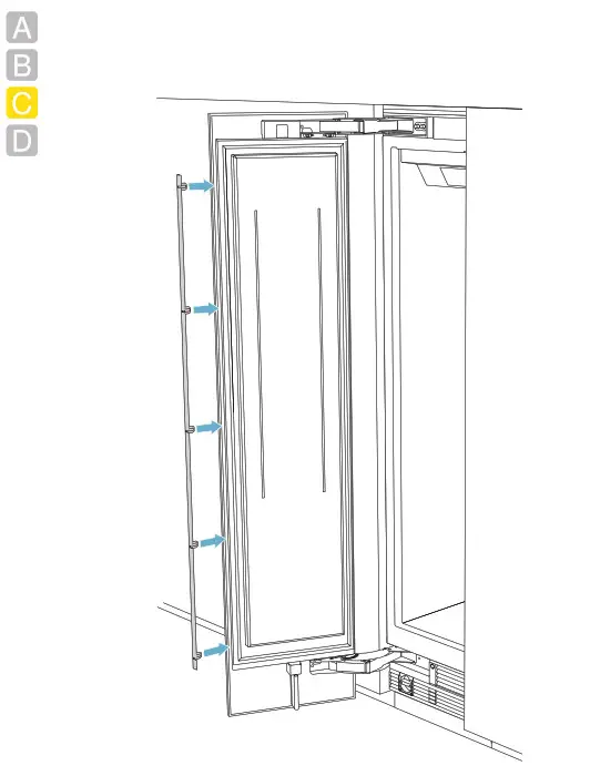 GAGGENAU RF461705 24 Inch Panel Ready Built In Smart All Freezer - FIG80