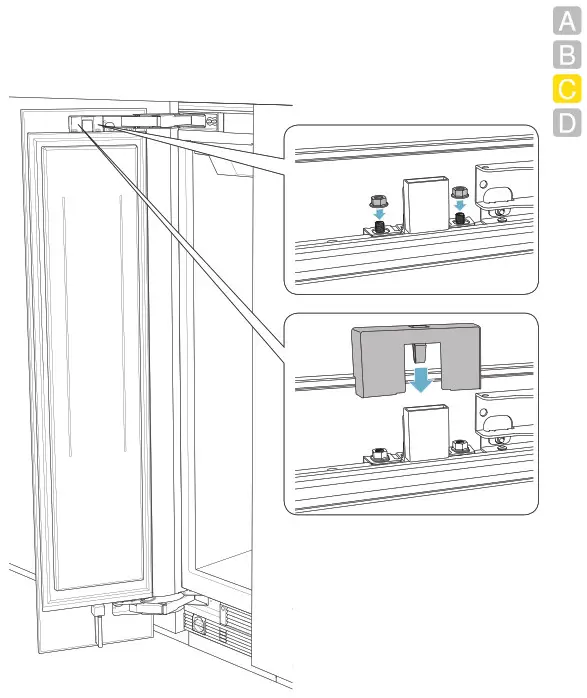 GAGGENAU RF461705 24 Inch Panel Ready Built In Smart All Freezer - FIG83