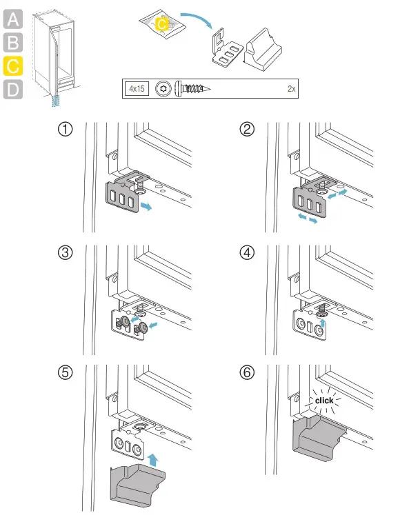 GAGGENAU RF461705 24 Inch Panel Ready Built In Smart All Freezer - FIG84