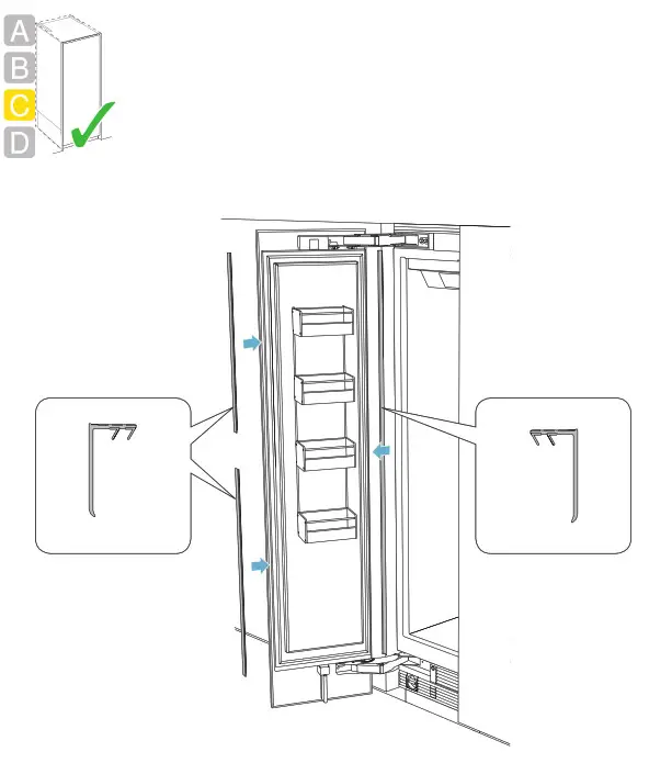 GAGGENAU RF461705 24 Inch Panel Ready Built In Smart All Freezer - FIG85