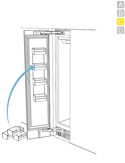 GAGGENAU RF461705 24 Inch Panel Ready Built In Smart All Freezer - FIG86