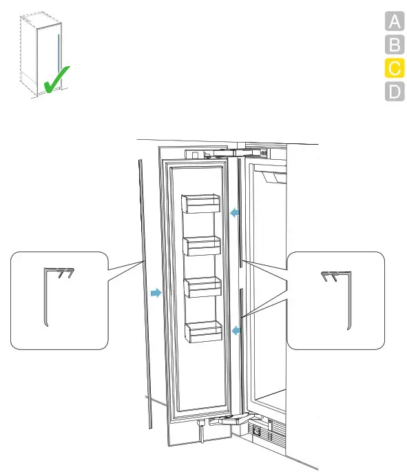 GAGGENAU RF461705 24 Inch Panel Ready Built In Smart All Freezer - FIG87
