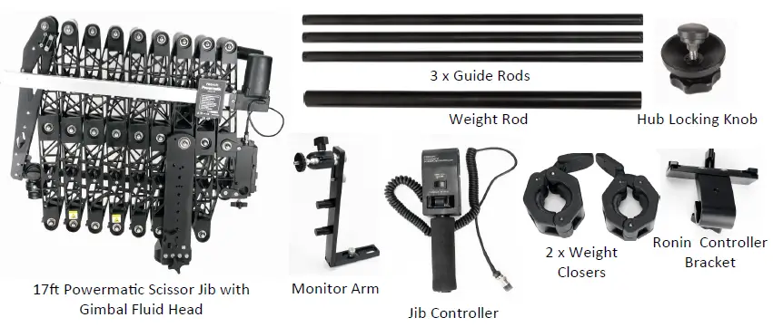 PROAIM-JB-SCSR-01-Powermatic-Scissor-17ft-Telescopic-Camera-Jib-Crane-Package-fig-1