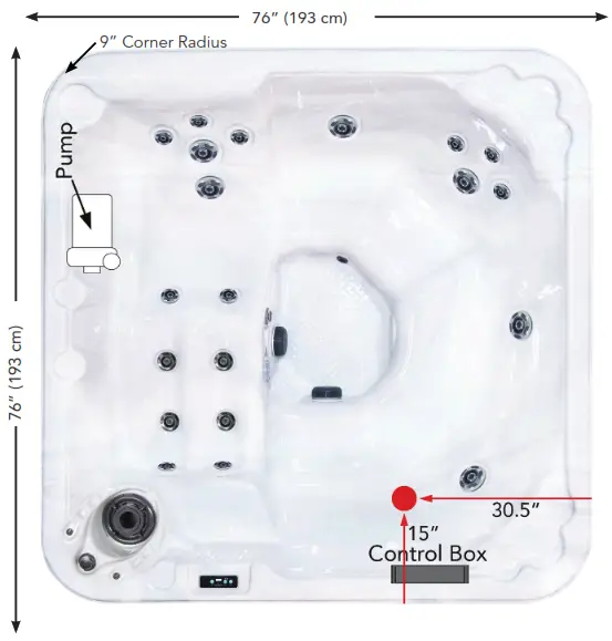 starlight 8L Spa and Hot Tubs - Fig 12