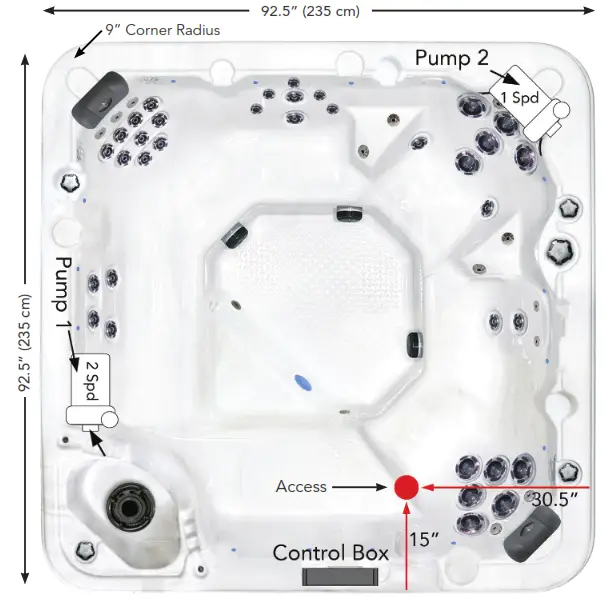 starlight 8L Spa and Hot Tubs - Fig 7