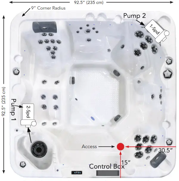 starlight 8L Spa and Hot Tubs - Fig 8