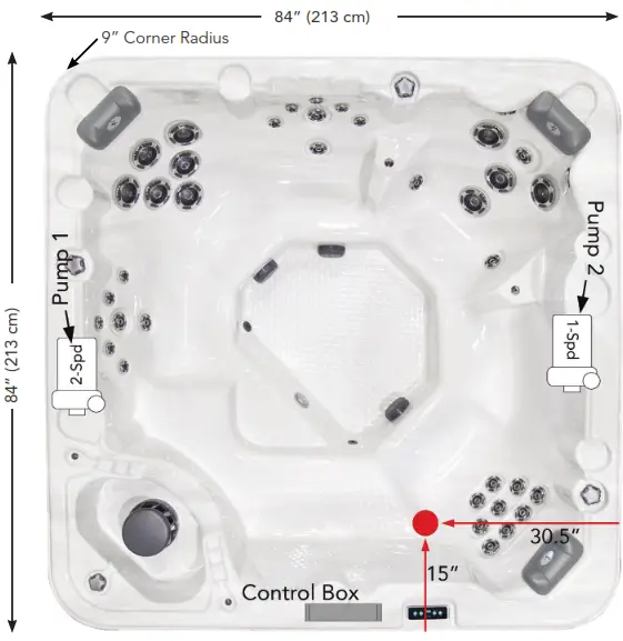 starlight 8L Spa and Hot Tubs - Fig 9