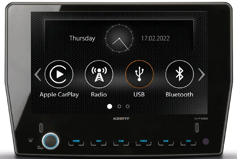 XZENT X-F285 GPS Car Radio