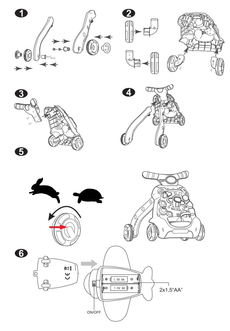 Lorelli Space Activity Baby Walker - Fig