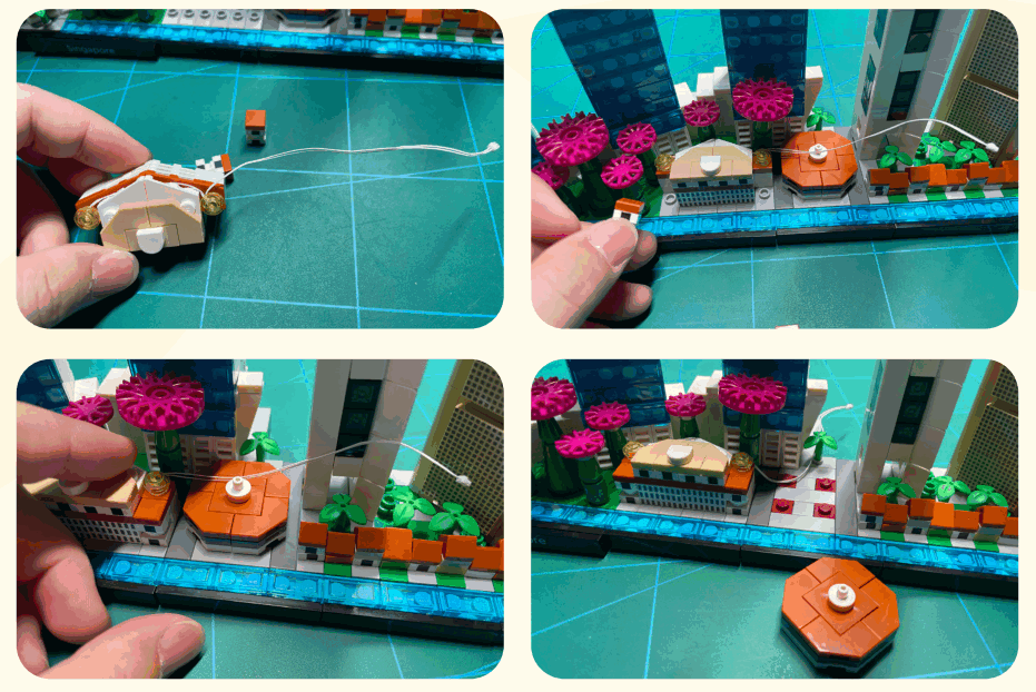 GAME OF BRICKS 21057 Light Kit for Singapore - Fig 1