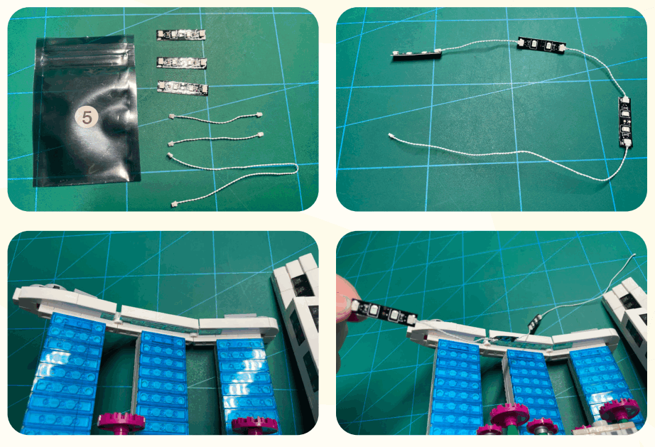 GAME OF BRICKS 21057 Light Kit for Singapore - Fig 15