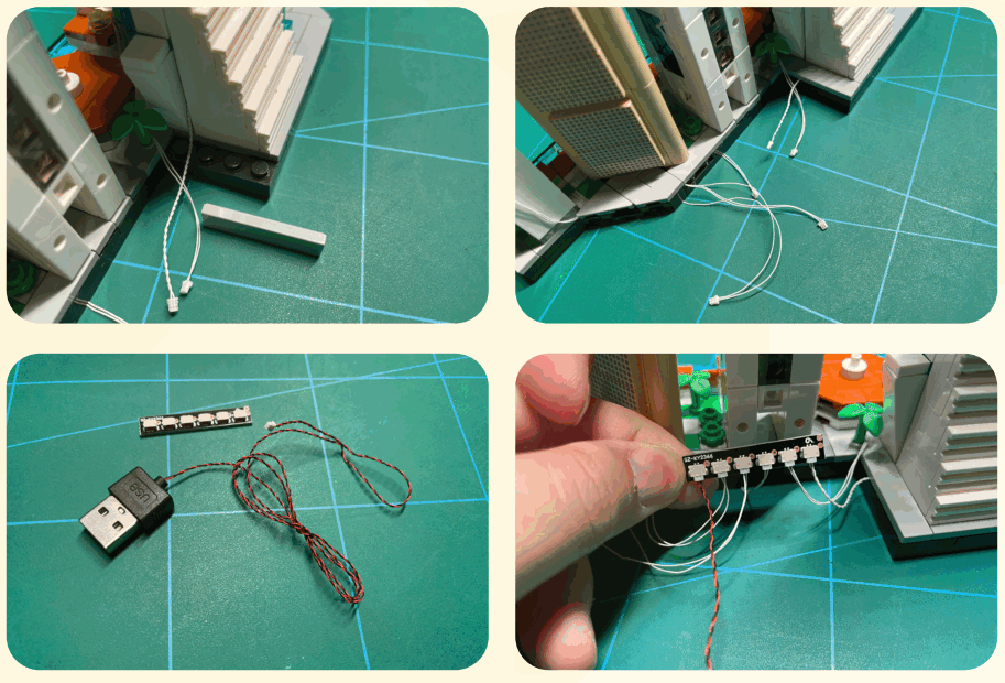 GAME OF BRICKS 21057 Light Kit for Singapore - Fig 18