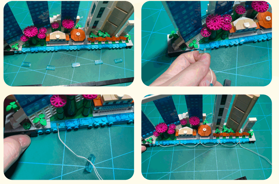 GAME OF BRICKS 21057 Light Kit for Singapore - Fig 3