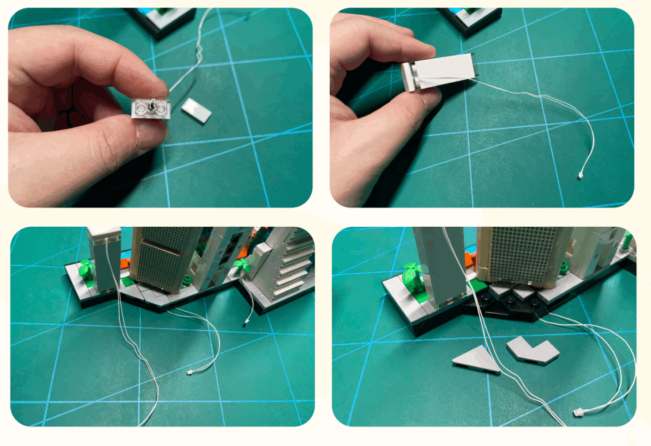 GAME OF BRICKS 21057 Light Kit for Singapore - Fig 6