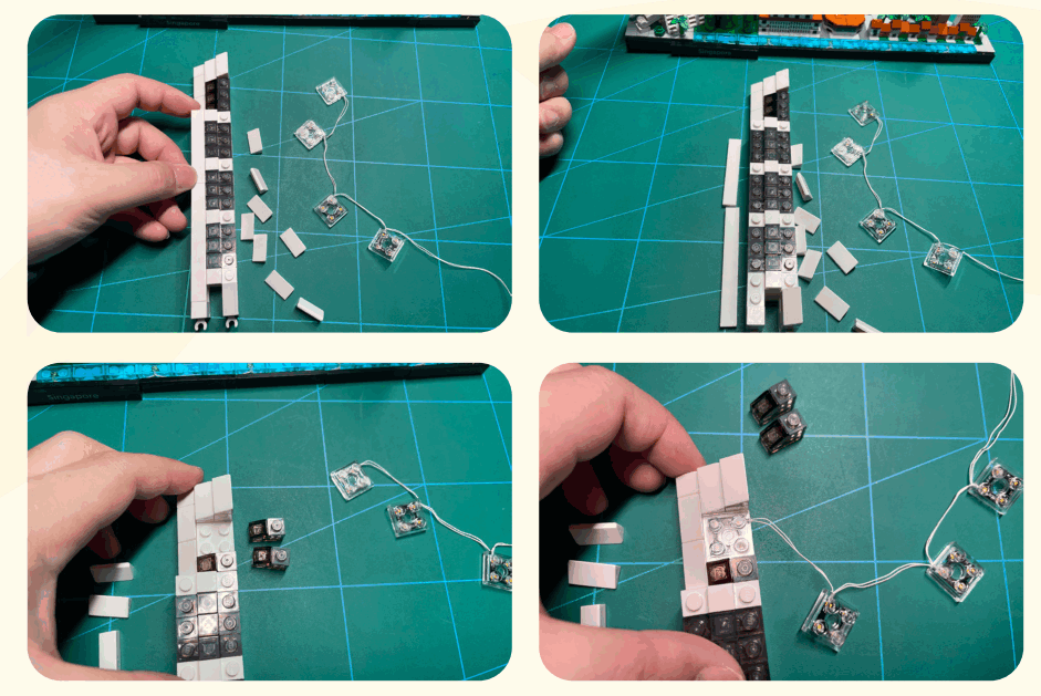 GAME OF BRICKS 21057 Light Kit for Singapore - Fig 9