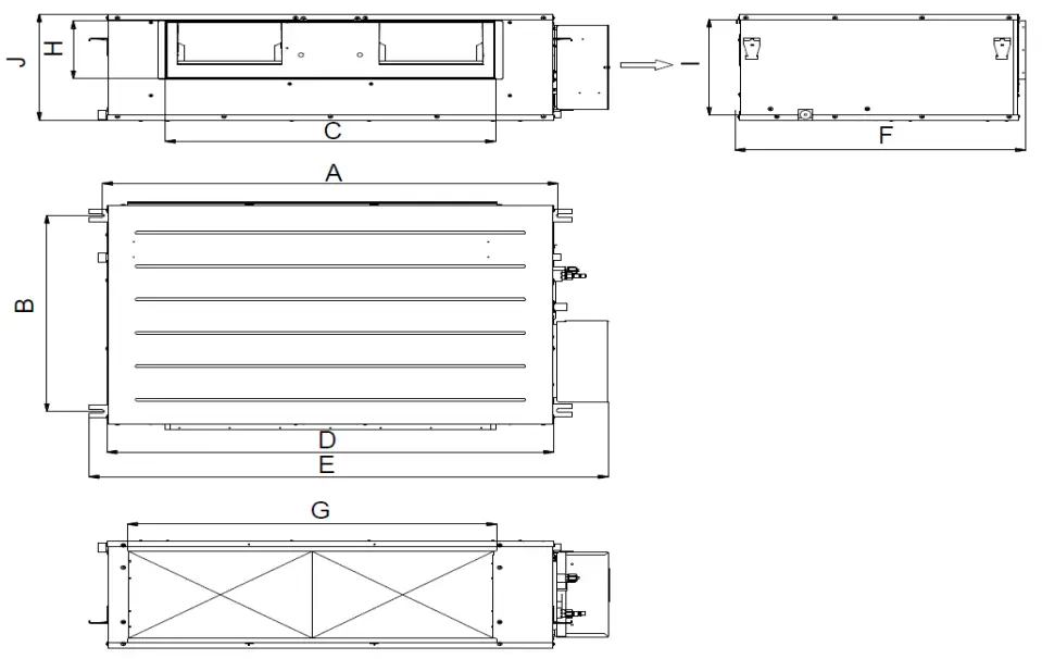 GREE UMAT42HP230V1BD 42000 BTUH Slim Duct Heat Pump System - fig 3