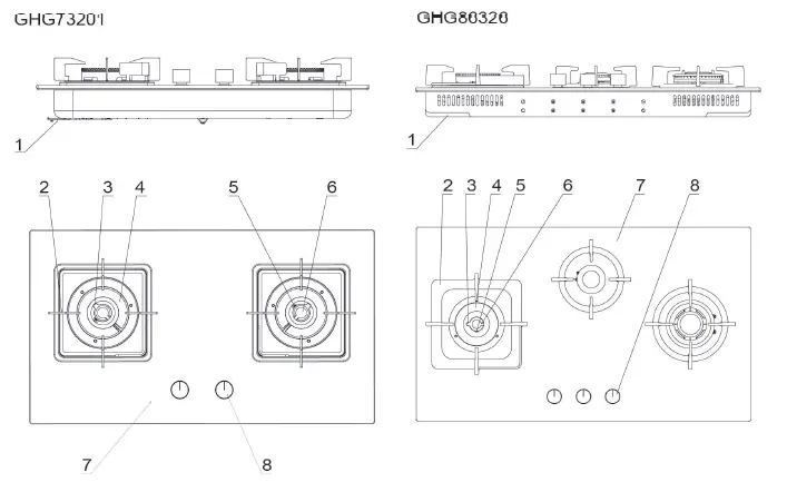 FOTILE GHG78211 Gas Stove 20