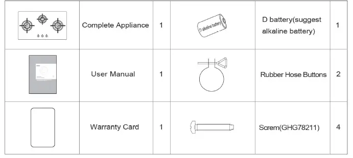 FOTILE GHG78211 Gas Stove 30