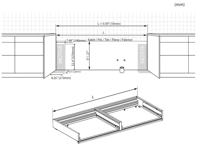 GRANBERG 6310H Kitchen Worktop Lift Baselift - fig 2