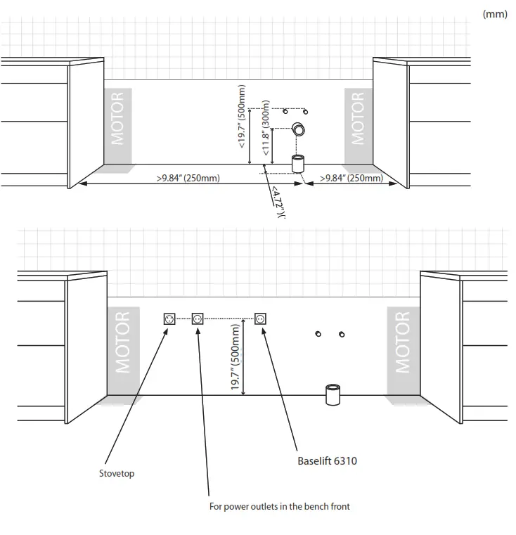 GRANBERG 6310H Kitchen Worktop Lift Baselift - fig 3