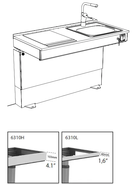 GRANBERG 6310H Kitchen Worktop Lift Baselift - fig 15