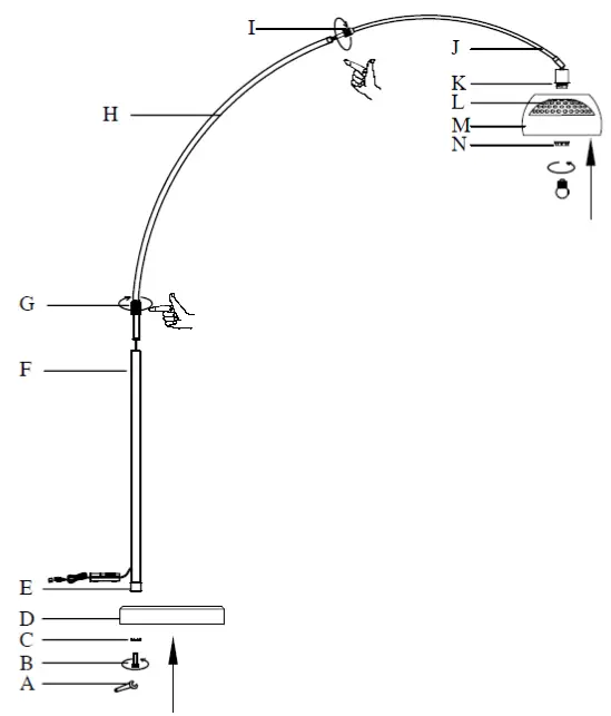 TREND TFA9005 Mid Modern Brushed Nickel 84 Floor Lamp Light - Overview