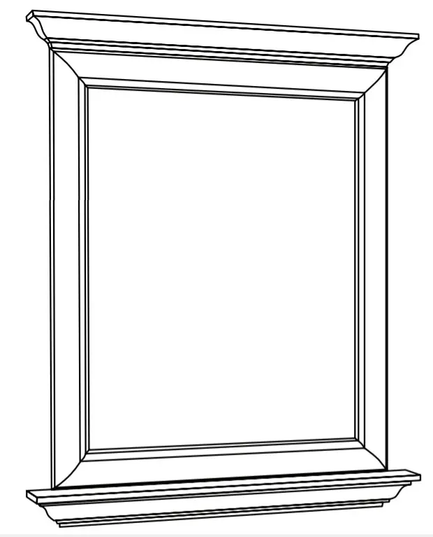Diamond 772515378706 Rectangular Batroom Mirror