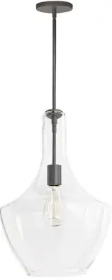 Dainolite-PTL-121P-Petalite-Black-Modern-Contemporary-Clear-Glass-Teardrop-Pendant-Light-PRODUCT