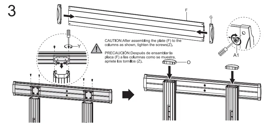 AiSENS-FT100TE-125 TV-Mobile-Cart-5