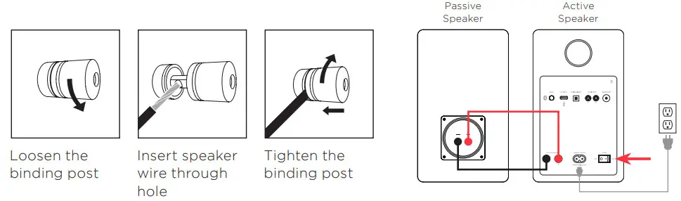 FLUANCE Ai61 Powered 6.5” Bookshelf Speakers -BUTTON